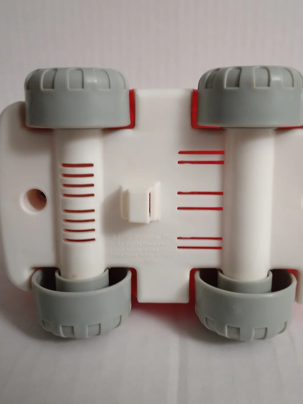 Shelcore Chunky Red Fire Engine Truck Preschool Push Toy Vintage 1992